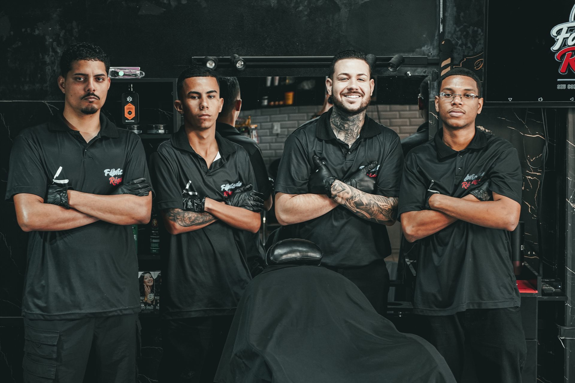 Equipe de barbeiros da Fábrica de Réguas